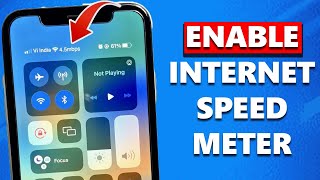 Enable Internet Speed Option in iPhone Statusbar