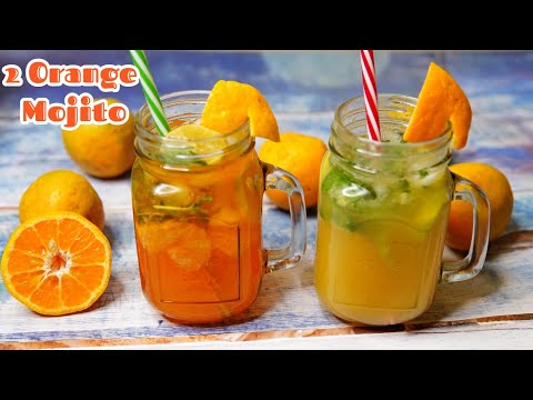 ಕಿತ್ತಳೆ ಹಣ್ಣಿನ  2 ರೀತಿ ಮೋಜಿಟೋ ಕುಡಿಯಿರಿ ಹೊಟ್ಟೆ ತಣ್ಣಗಿರುತ್ತೆ | Refreshing Orange Mojito | SUMMER DRINK
