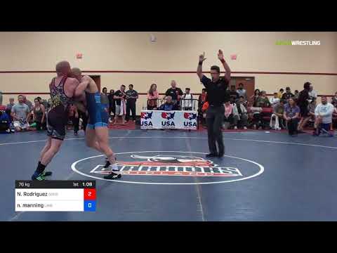 2018 Marine Corps US Open/Masters B Greco Roman 70 3rd Place - Nick Rodriguez (Sons) Vs. Norman Ma