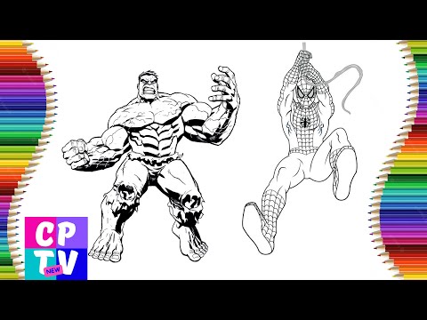Spiderman vs Hulk Coloring Page/Spiderman Coloring/Drawing of Superheroes/Spektrem-Shine[NCS Release