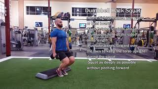 Dumbbell Hack Squat exercise video thumbnail