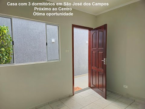 Casa a venda em São José dos Campos com 3 dormitórios - Vila Tesouro