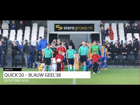 Samenvatting Quick'20 tegen Blauw/Geel '38