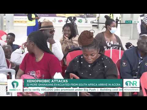 32 Ghanaians Arrive Home From South Africa Under Government Evacuation Programme