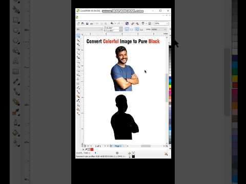 'Useful Trick' Convert Colorful Image into Black in Coreldraw, Tips & Tricks 2025