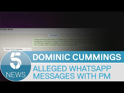 Dominic Cummings alleges Boris Johnson called Matt Hancock “totally hopeless” over text | 5 News