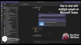 How to chat with multiple people using Microsoft Teams