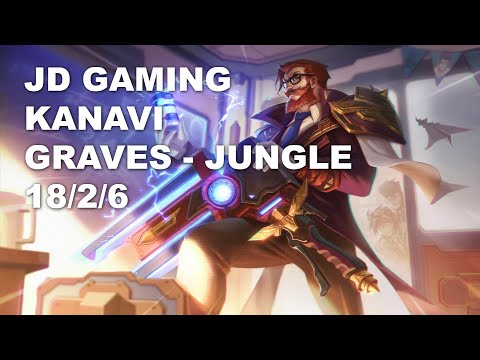 JD Gaming Kanavi Jungle Graves vs Jarvan IV - KR Master Patch 10.8