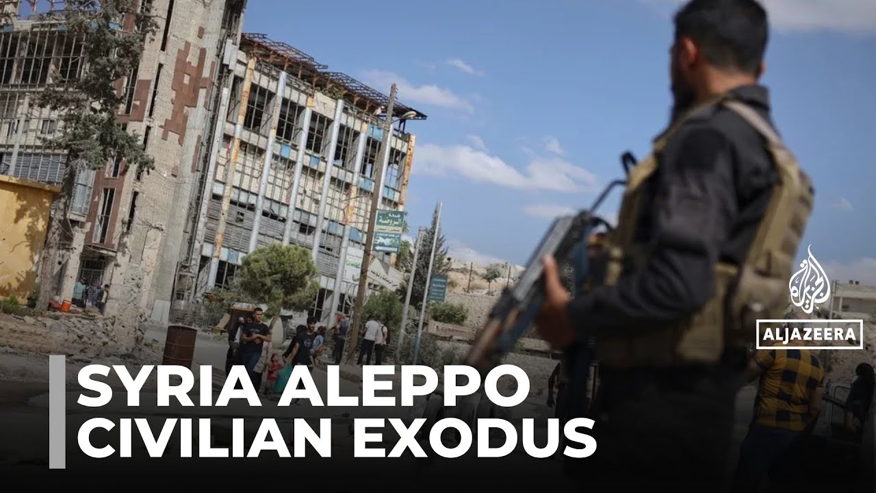 Civilians flee fighting in Aleppo: Violence between the Syrian army and Kurdish-led fighters