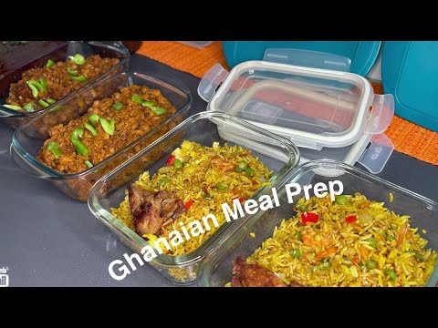 Easy Ghanaian Meal Prep |All Purpose  Tomato Stew | Beans Stew | Shito | Fried Rice | Lovystouch