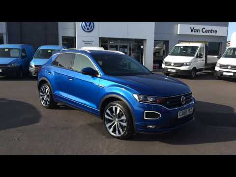 CX69YYZ T-ROC 2017 2.0 TDI R-Line 150PS DSG @ Wrexham Volkswagen