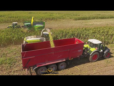 XXL Maisernte ⚠️ 2020 John Deere 8400i & Claas Jaguar 950 I 14 Abfahrer Großeinsatz Maishäckseln