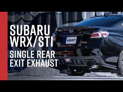 2011-2021 SUBARU IMPREZA WRX/WRX STI // MBRP 3" Cat-Back, Single Rear Exit Exhaust