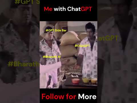 😂 Me vs ChatGPT: When AI Starts Acting Too Smart! #bharathiai #aitools #tamiltech #tamilshorts