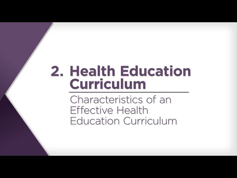 , title : 'Characteristics of an Effective Health Education Curriculum'