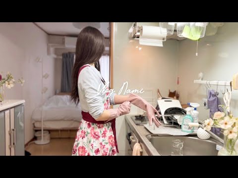 , title : '【Clean with me】毎日の掃除と心地良いキッチンと部屋を保つ小さな習慣｜Daily Cleaning Routine'