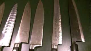 My Knife Kit. The work knives of a professional cook.