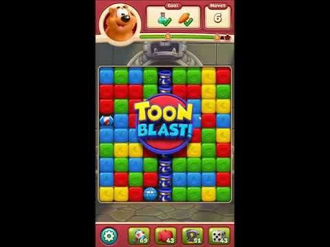 Toon Blast Level 2850 - NO BOOSTERS 🐻🐺🐱 | SKILLGAMING ✔️