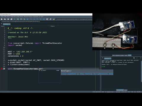 Servidor multi cliente Python + Arduino Parte 1
