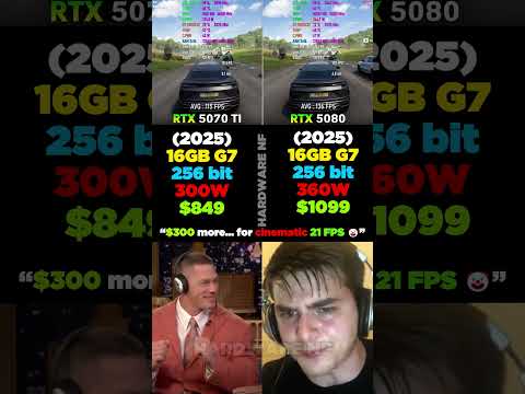 RTX 5080 supuestamente es solo un 17% más rápida que la RTX 5070 Ti, según los benchmarks de 3DMark