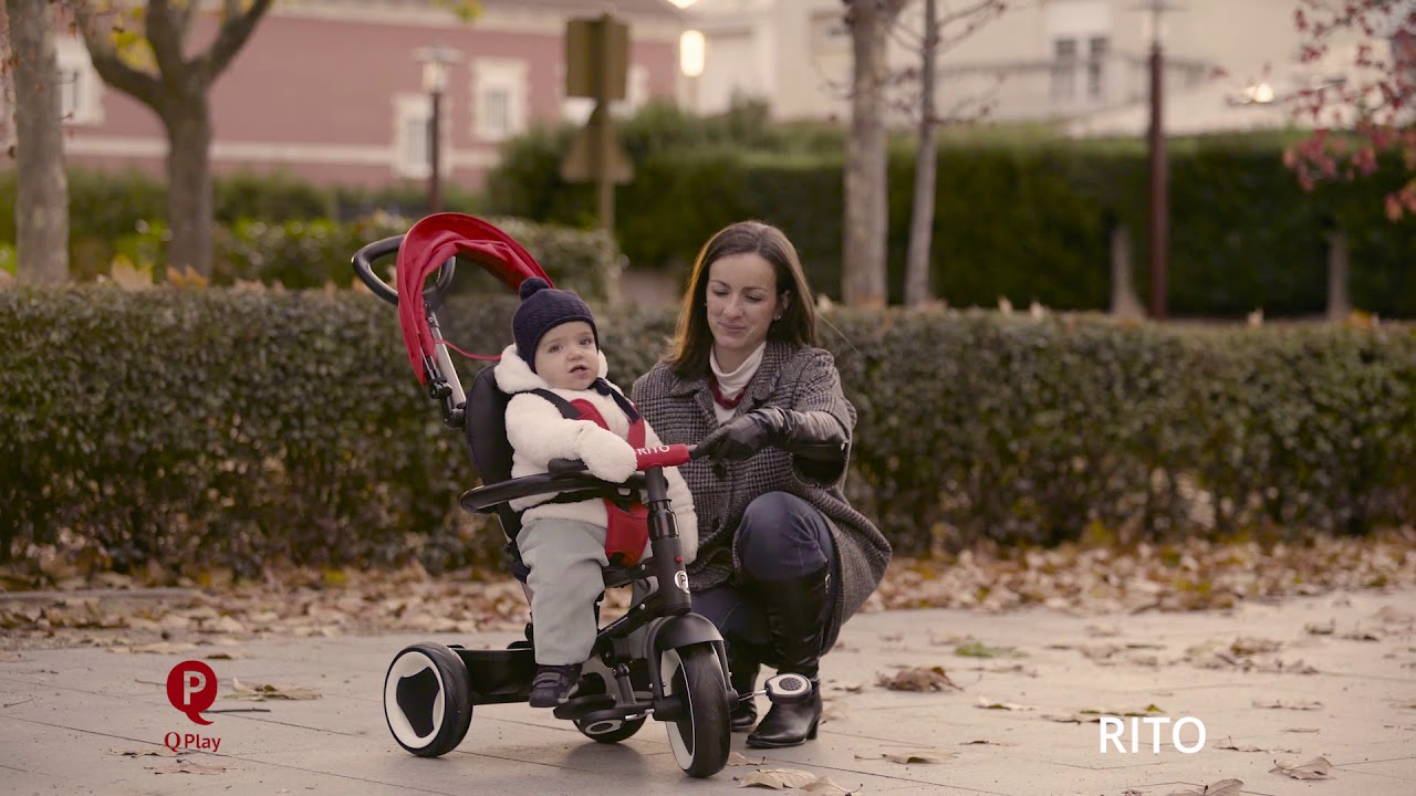 Volare - Dětská tříkolka Rito Deluxe růžová