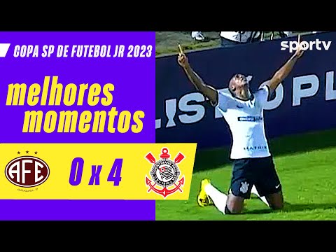 Gols e lances de Ferroviária-SP x Corinthians
