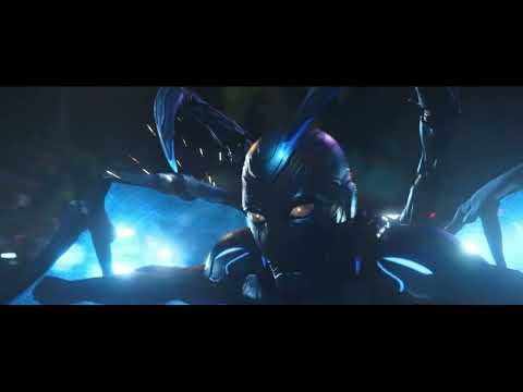 INCREDIBLE Action Scene BLUE BEETLE vs 10 SOLDIERS Cyborg Suit Gun Fight Sequence - Blue Beetle 2023