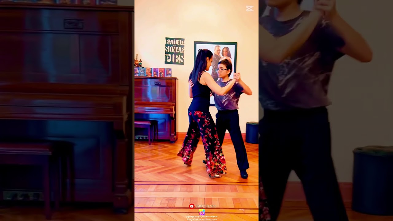 Video thumbnail for Georgina & Nicolás & Oscar Mandagaran #tangodebuenosaires #dancetango #madreehijo
