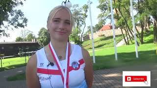 Zuzanna Kaczmarek z Posnanii RBW Poznań wicemistrzynią Polski na długim dystansie w Kruszwicy