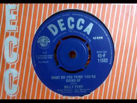 Popcorn - BILLY FURY - What Do You Think You're Doing Of - DECCA F 11582 UK 1963 Mod R&B Dancer