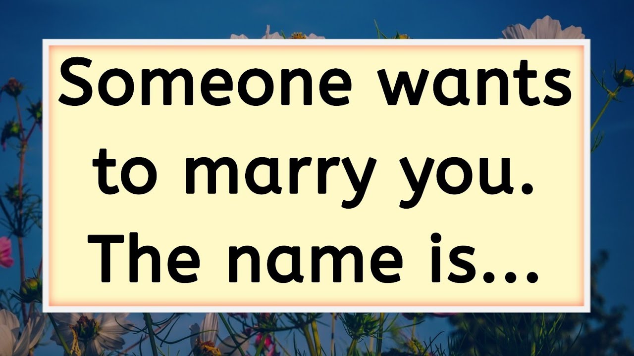 💌God message: Someone wants to marry you. The name is...🌈@GodFaith1111 #godmessage