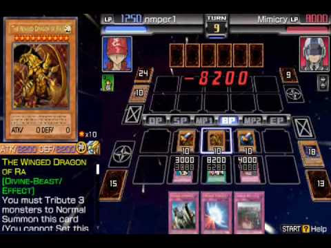 Yu-Gi-Oh 5Ds Tag Force 4 Easy way to Tribute summon the 3 Egyptian God Cards in﻿ one turn