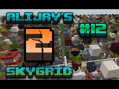Alijays minecraft SKYGRID MOD!: Season 2; Episode 12; Building the Nether portal!
