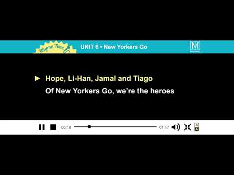 I Bet You Can! 5e :  Karaoké « New Yorkers Go » (unité 6)