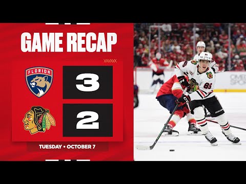 Blackhawks at Panthers Game Highlights | 10.7.25