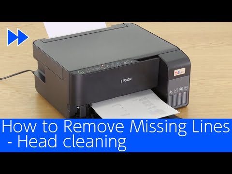 ET-2830/L3550 - How to Remove Missing Lines - Head cleaning