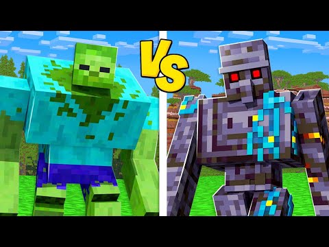 MOSTRI MUTANTI CONTRO SUPER GOLEM - Minecraft ITA
