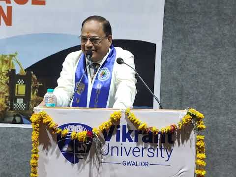 Dr. B. R. Shrivastava, Director of Cancer Hospital and Research Institute, Gwalior at VU.