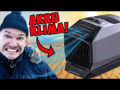 KRASS! KLIMAANLAGE mit AKKU & SOLAR | ECOFLOW WAVE 2 TEST