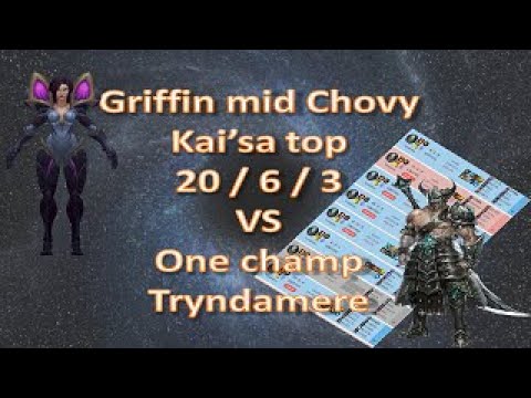Griffin Chovy - Kai'sa top vs One Champ Tryndamere Korea LOL - how to master Kai'sa