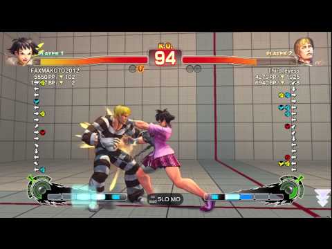 SSF4 AE Ver. 2012: FAXgimoto [Makoto] vs. Third_eyess [Cody] - PSN Ranked Match