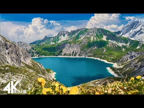 FLYING OVER NATURESCAPE (4K UHD) - Relaxing Music Along With Beautiful Nature Videos - 4K Video