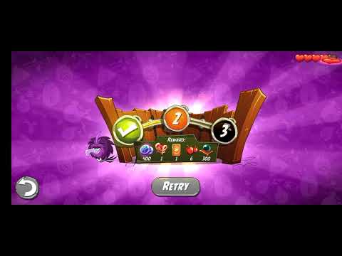 Angry birds 2 King pig panic failed and retry (Zeta version but updated last 2019)