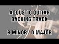 Acoustic Guitar Backing Track in B minor / D major ...