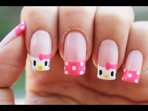 Decoración de uñas Hello Kitty - Hello Kitty nail art