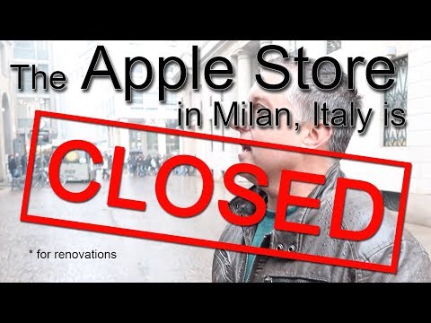 The Apple Store in Milan is Closed