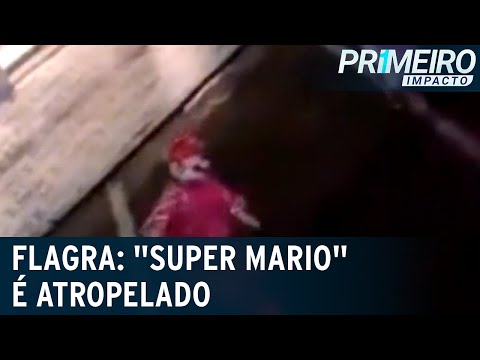 Personagem “Super Mario”, de carreta musical, é atropelado | Primeiro Impacto (17/03/23)