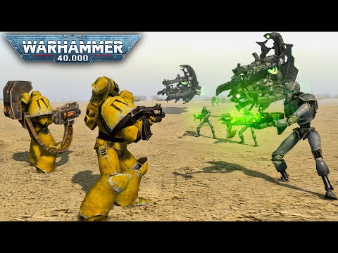 ULTIMATE MOD WARHAMMER 40K - Imperial Fists vs Necrons | Men of War: Assault Squad 2 (4K)