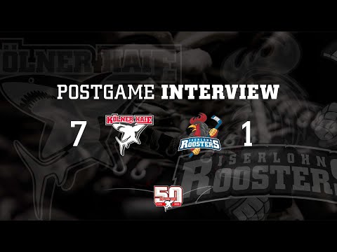 Postgame-Interview Kölner Haie – Iserlohn Roosters (7:1) // 27.11.2022