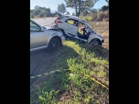 Colisão na BR-470 em Campos Novos deixa dois mortos e mobiliza equipes de resgate